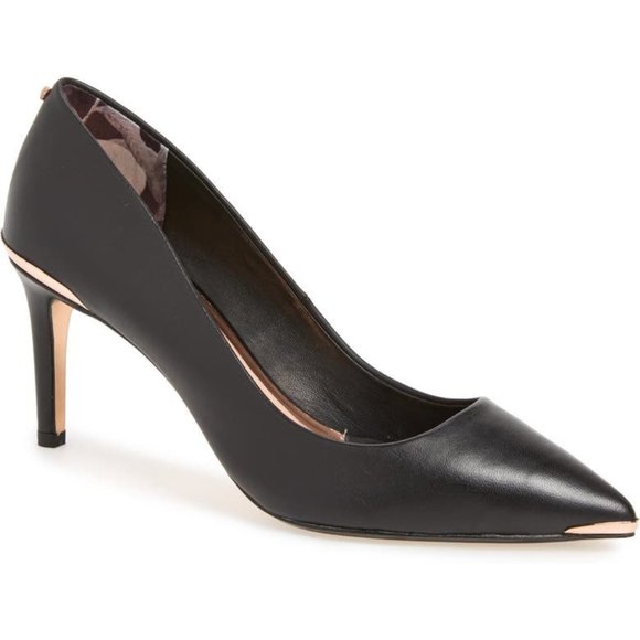 Ted Baker WISHIRI Pointed Toe Leather Pump - Picture 1 of 6